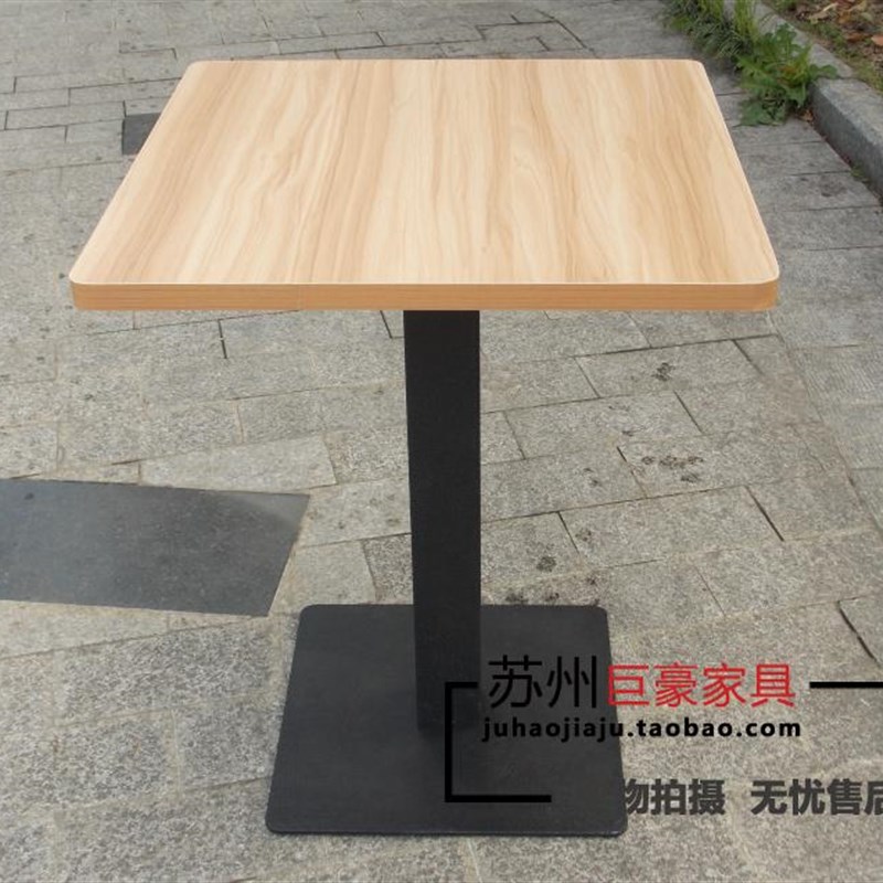 饭店西餐咖啡厅桌子茶餐厅甜品奶茶店桌椅组合小方桌圆桌简约长桌