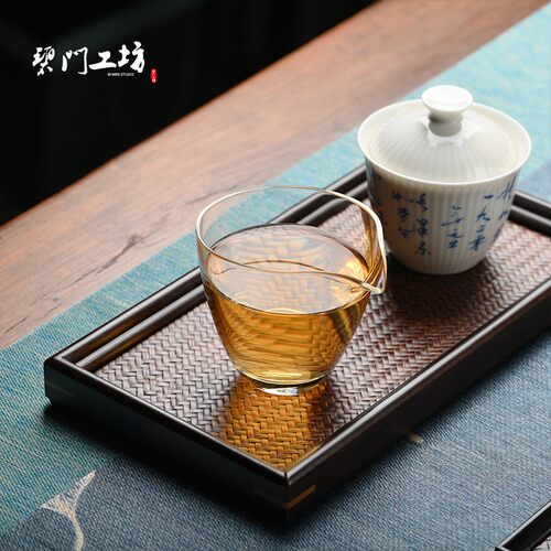 碧门工坊日式玻璃公道杯功夫茶分茶器耐热透明公杯茶道茶具零配件