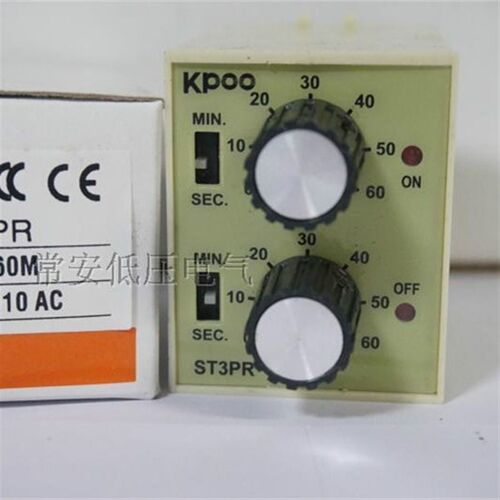 开普KPOO 双旋钮循环计时继电器 T3PR 220VAC (60S/60M)