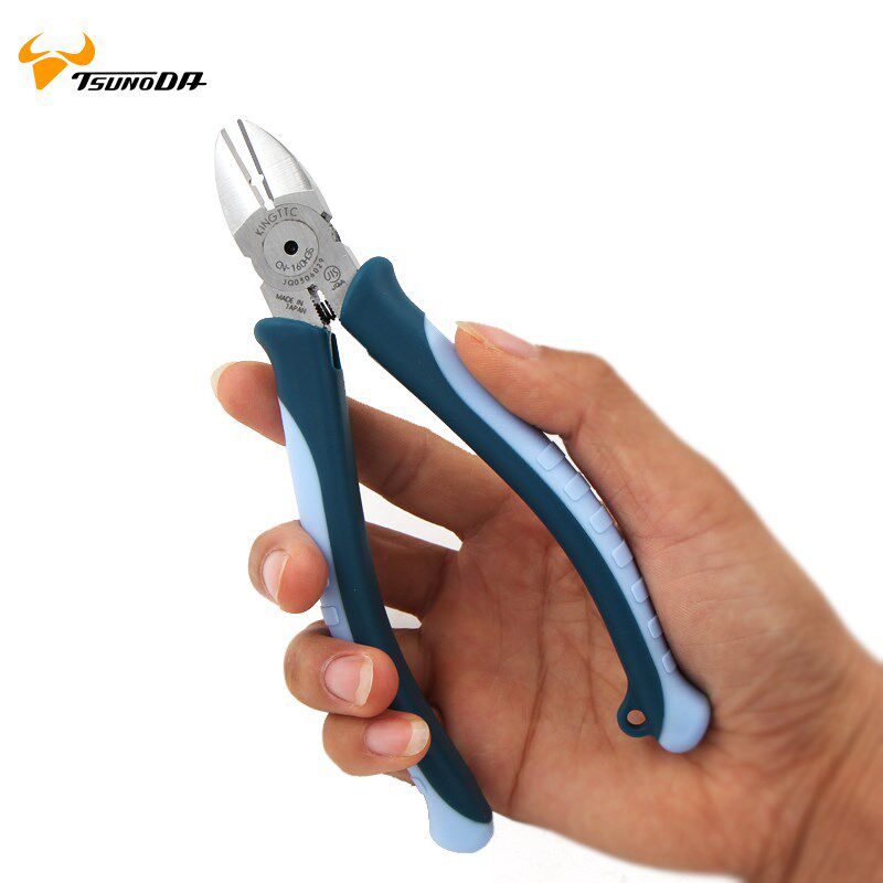 日本角田TTC强力斜嘴钳CN-130HGS/160HGS铜线铁丝钳电工剪钳正品