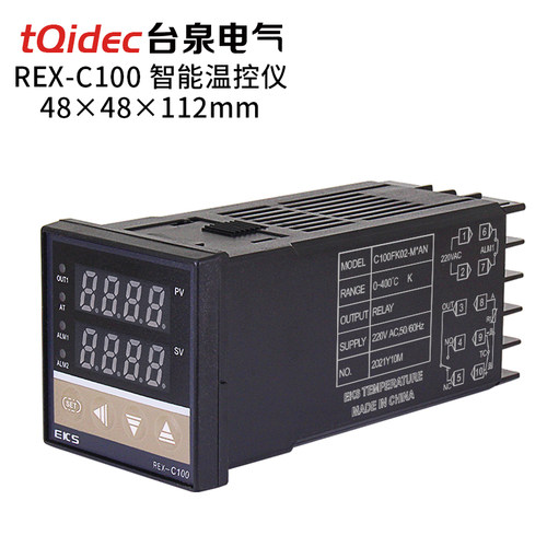 台泉电气tqidec温控表REX-C100多输入数字显示智能PID调节温控器