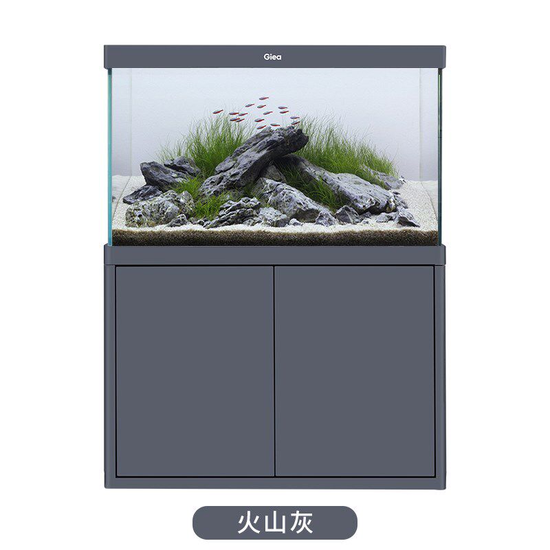 高逸鱼缸H6超白玻璃大型水族箱客厅家用底滤屏风办公室免换水鱼缸
