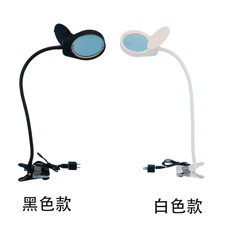 老年人阅读放大镜带灯简易修表手机PCB板3倍8倍15倍维修照明古董