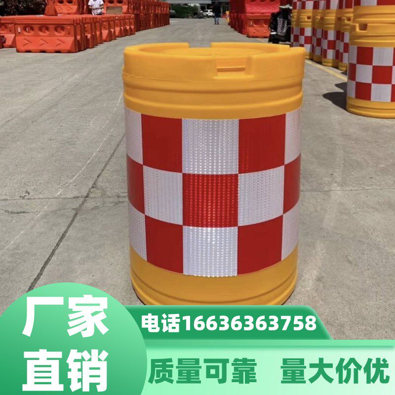 北京水马围挡防撞桶围栏围挡 护栏水码墩隔离墩塑料三孔水马