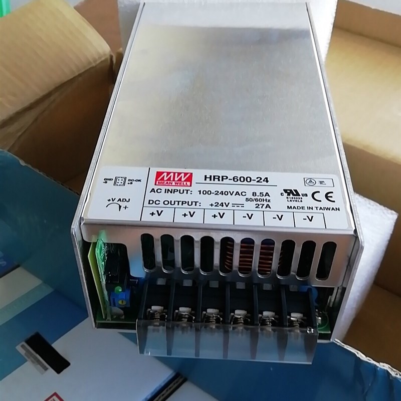 台湾明纬开关电源HRP-600-24 转直流24V27A640W 台产工业电源模块