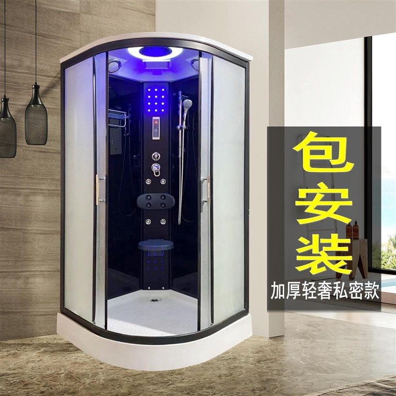 整体淋浴房整体浴室防水封闭一体式暖风卫浴房农村洗澡神器玻璃房