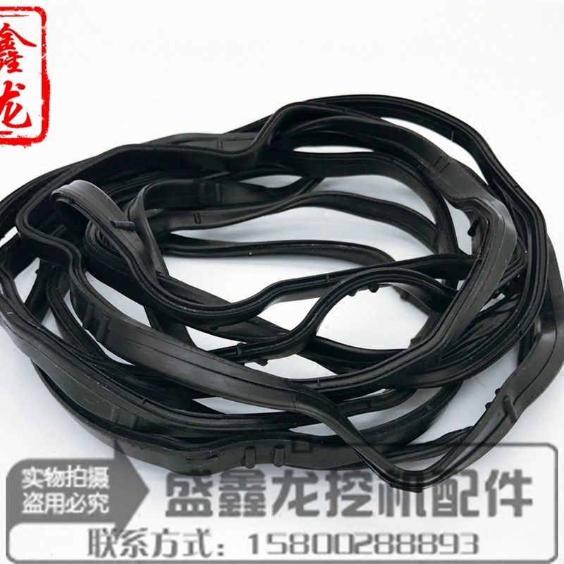 适用小松PC200/210/240-8气门室罩盖垫6D107引擎气门室密封胶条