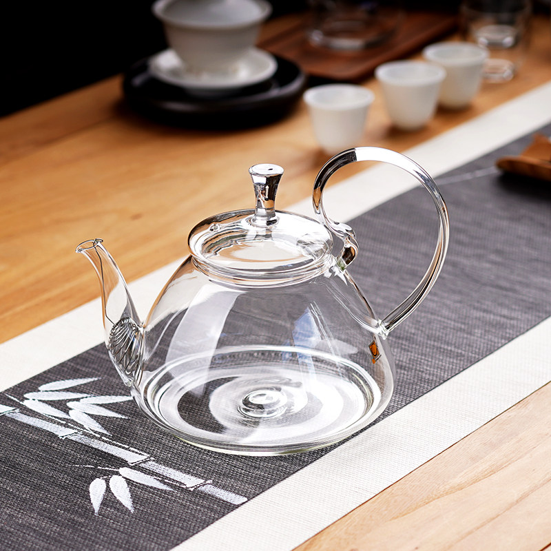 玻璃壶耐高温电陶炉花茶壶大号壶高硼硅烧水壶功夫茶具煮茶壶透明