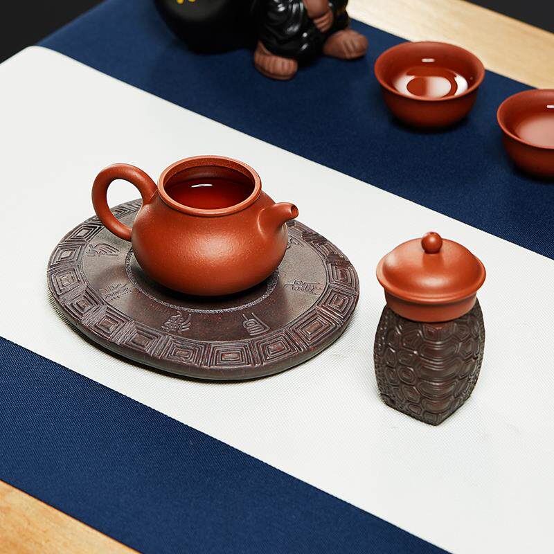 紫砂壶承盖置套装壶托干泡台功夫茶具零配家用茶台富甲一方小茶盘