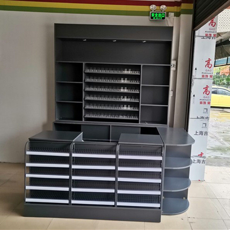 便利店收银柜台h烟酒柜组合多功能简约店铺超市烟柜酒柜定制小型