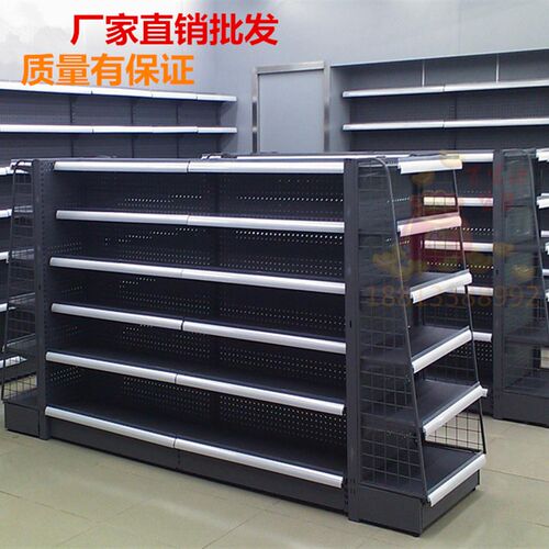 便利店超市货架文具置物架简易双面单H面货架食品店母婴店零食货