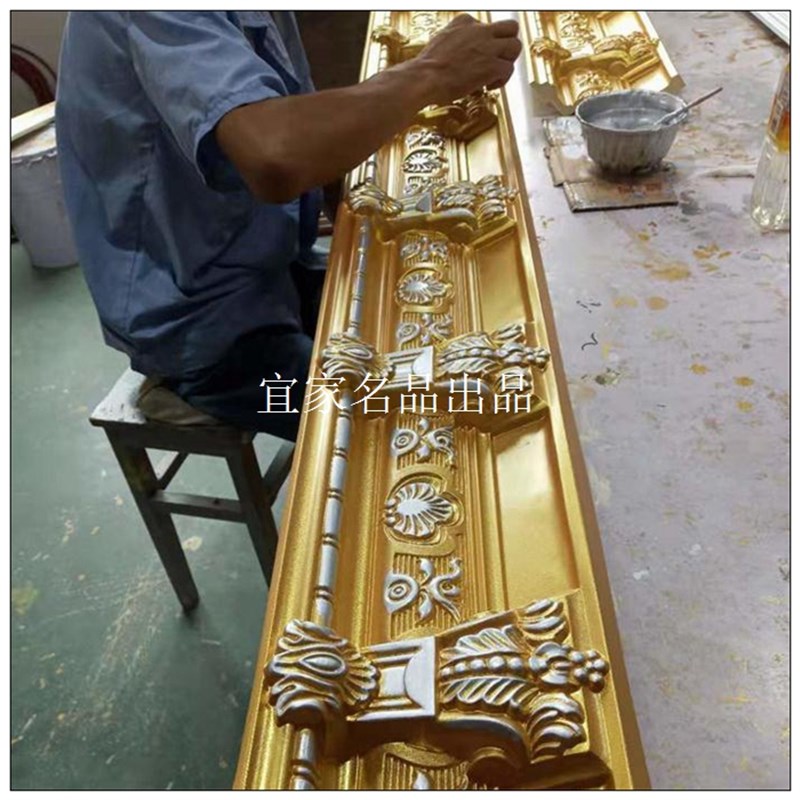PU线条顶角线墙角线灯带线欧式装修集成J墙板石膏板吊顶大角线阴