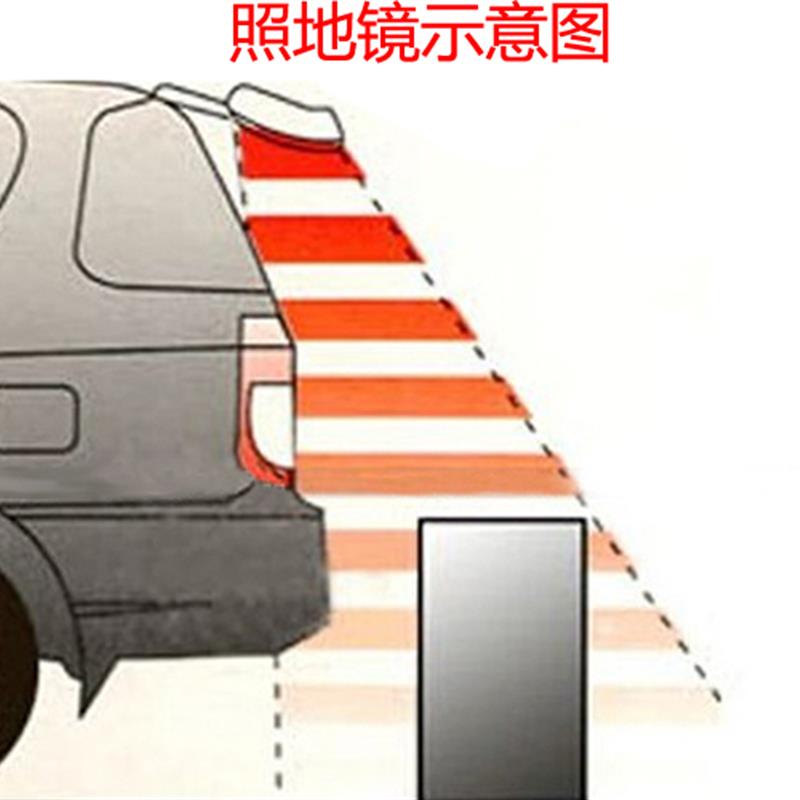 大视野汽车用曲面照地镜 车用倒后镜下视镜倒车镜 黑银白三色可选