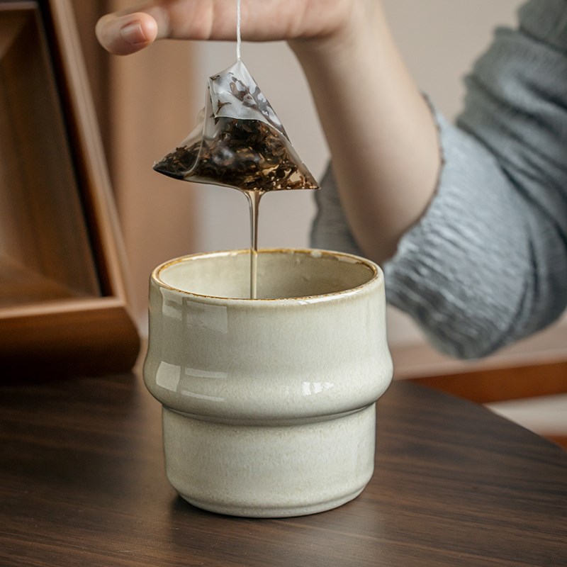 巷子尾特色葫芦造型复古怀旧陶瓷无把杯茶杯日式手握杯清酒杯