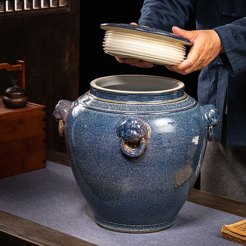 加厚密封陶瓷酒坛子30斤50/100/200斤景德镇窖藏专用泡酒缸酒瓶罐