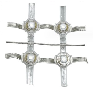 LED 透明网格屏室内外像素软屏玻璃幕墙防水柔性卷帘动画点光源