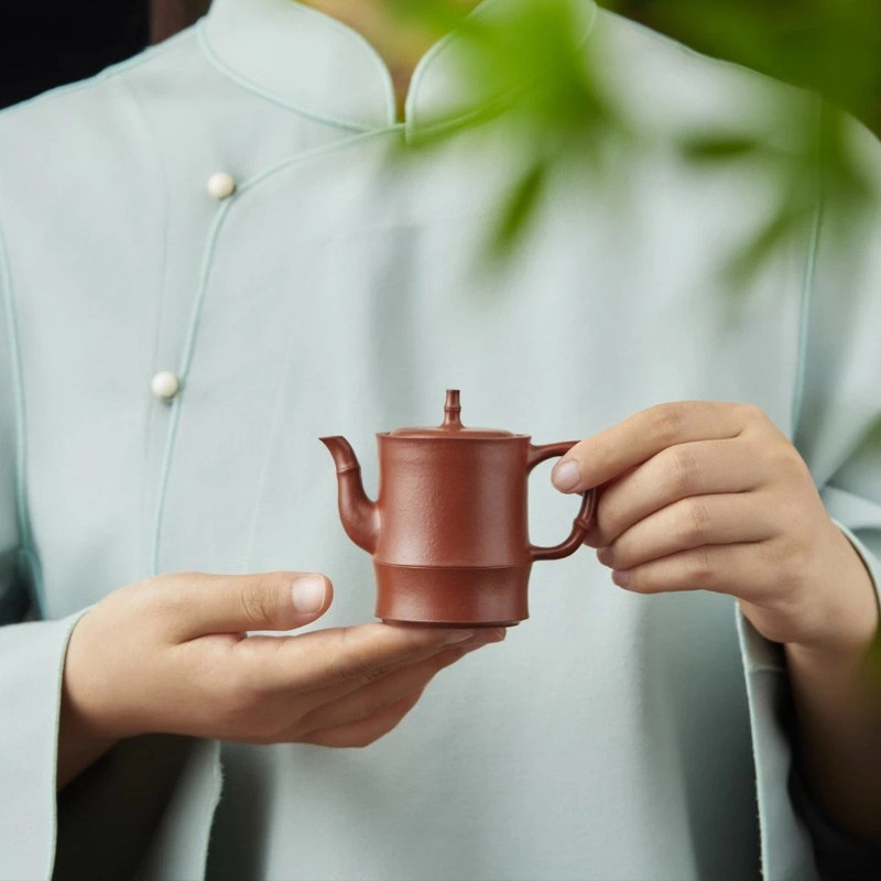 物典大家竹节紫砂壶茶具套装功夫泡茶具办公室茶杯全手工礼品装
