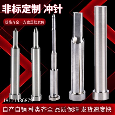 定制SKD11 SKD61 SKH-51 材质 冲针 顶N针 司筒扁顶针浮生销 镶针