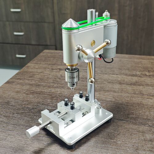 微型迷你a台钻桌面DIY精密手机修表台钻家用打孔钻床打磨工具电钻