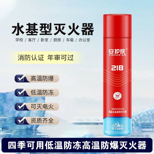 便携式水基型灭火器高温防爆低温防冻可I灭电火车载家用水基灭火