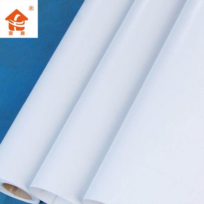 纯自粘墙纸fh-411PVC防水壁纸墙贴纯白色时贴家具翻新橱即柜白抽