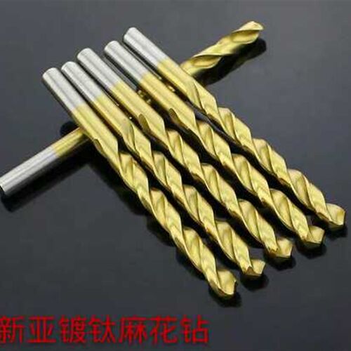 精品新亚镀钛全磨制直柄麻花钻 不锈钢专用9 10 11 12 13 14 16