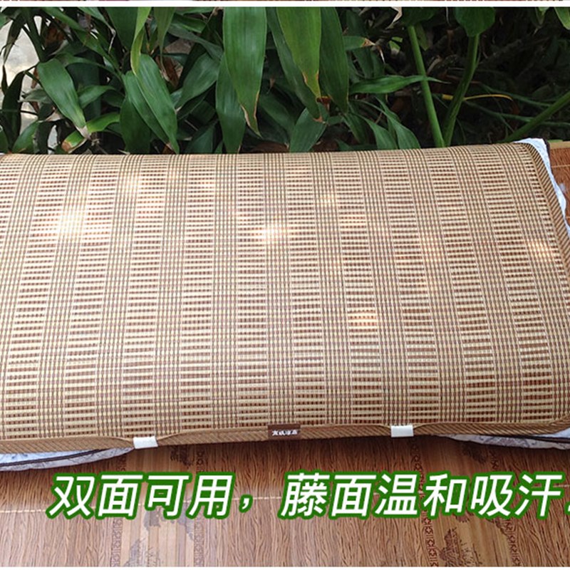 夏季凉席竹枕片儿童枕席竹席枕套枕头套枕头片枕巾双人加长枕头席图片