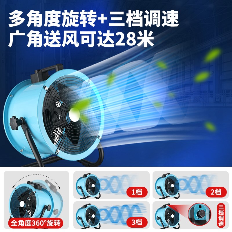 工业电风扇可移动工厂车间风扇商用工地趴地风扇强力大功率落地扇