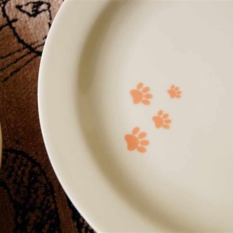 猫部杂货 可爱小猫偷吃立体猫咪小肉爪餐盘 软萌治愈猫爪早餐盘