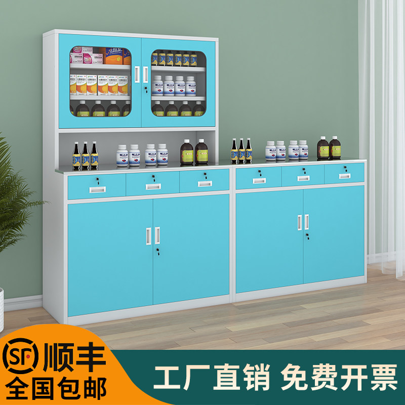 诊所药柜医务室配药柜医院药房无菌药品柜不锈钢西药柜处置调剂台
