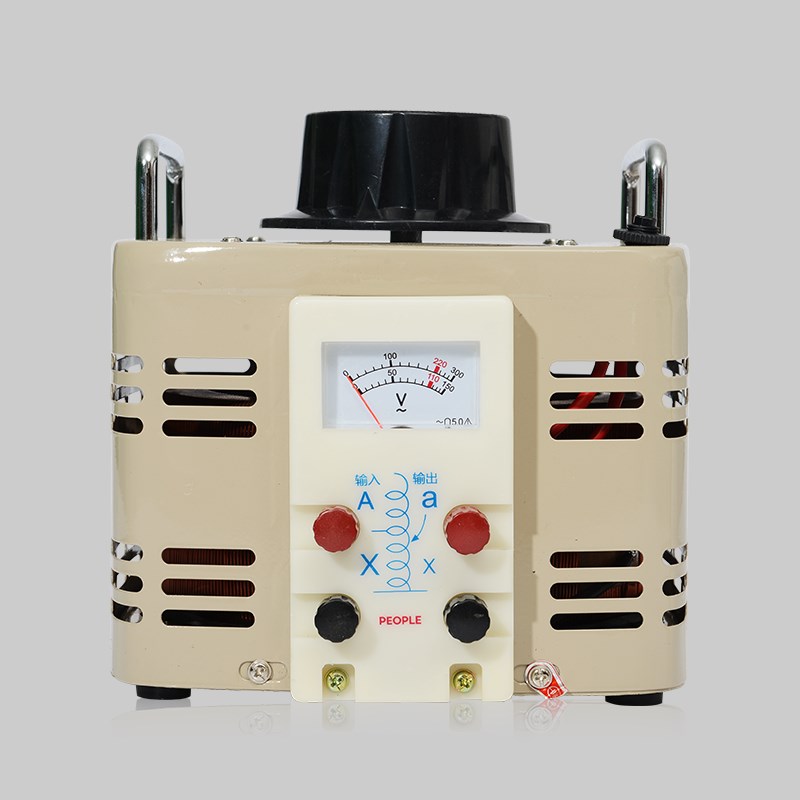 中国人民电器 接触式单相调压器TDGC2-2KVA 电热丝电压调压电源