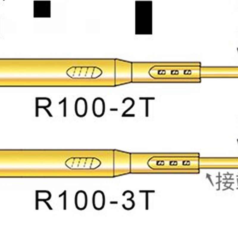 R100-4T正品华荣探针1.7针套 P100系列针套R100-4S测试针套顶针座