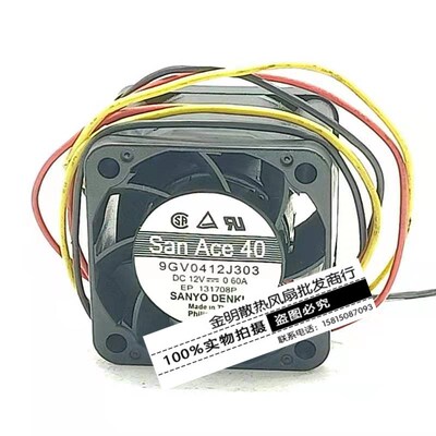 全新SANYO/三洋 4028 4CM 9GV0412J303 12V 0.60A 大风量散热风扇