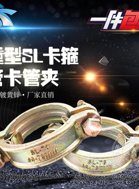 SL卡箍重型强力喉箍管卡水管抱箍管夹铸铁管束耐高温重型夹喉箍
