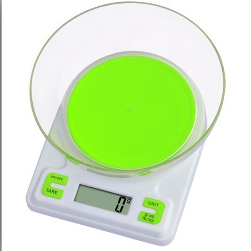 厨房秤厨房称重电子称茶叶秤/中药称3000克0.1G带碗 水果称
