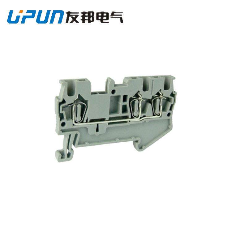 上海友邦电气UJ5弹簧式进双出型接线端子工业快速接端子