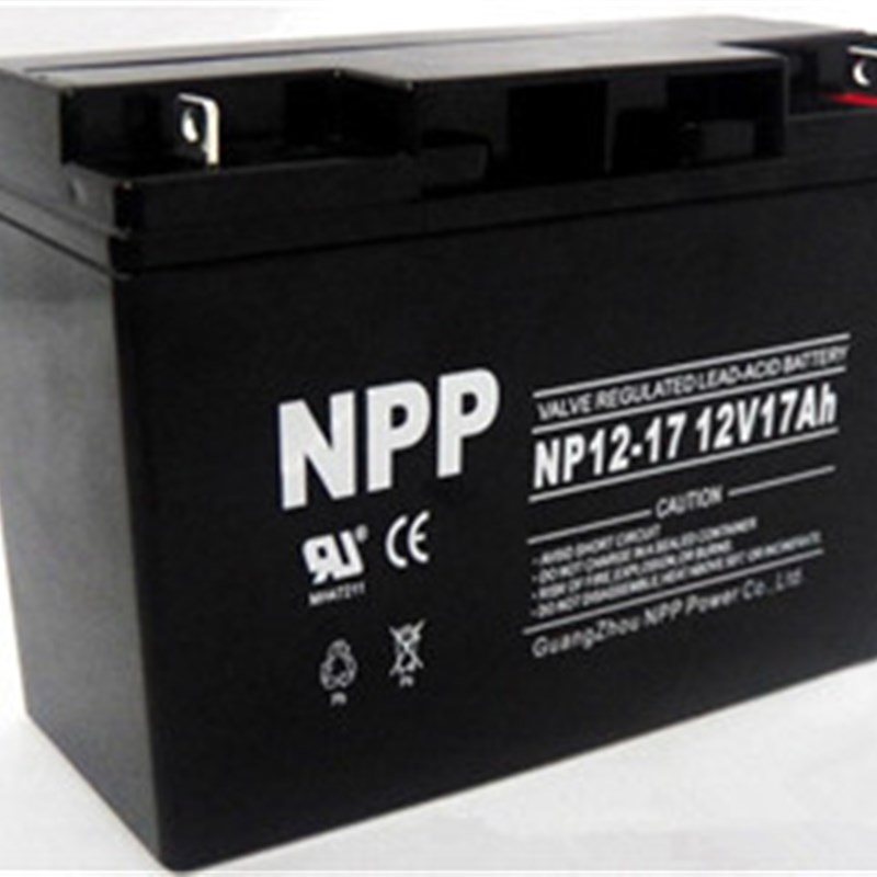 耐普NPP NP12-17 12V17AH阀控式免维护铅酸蓄电池 UPS 直流屏电瓶