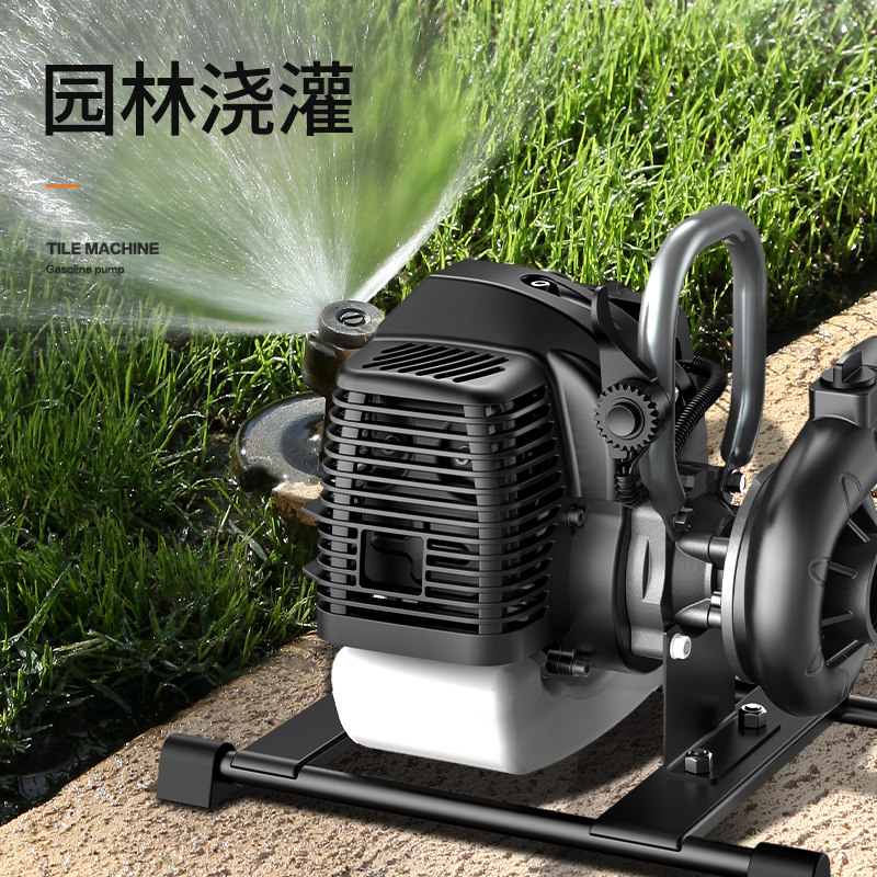 德国KOMAX汽油机抽水泵便携式家用户外农用灌溉浇菜自吸泵小抽水