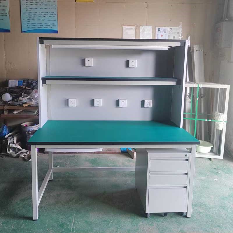 手机维修台工作台防静电工作台流水线车间带灯检验桌电子重型电脑
