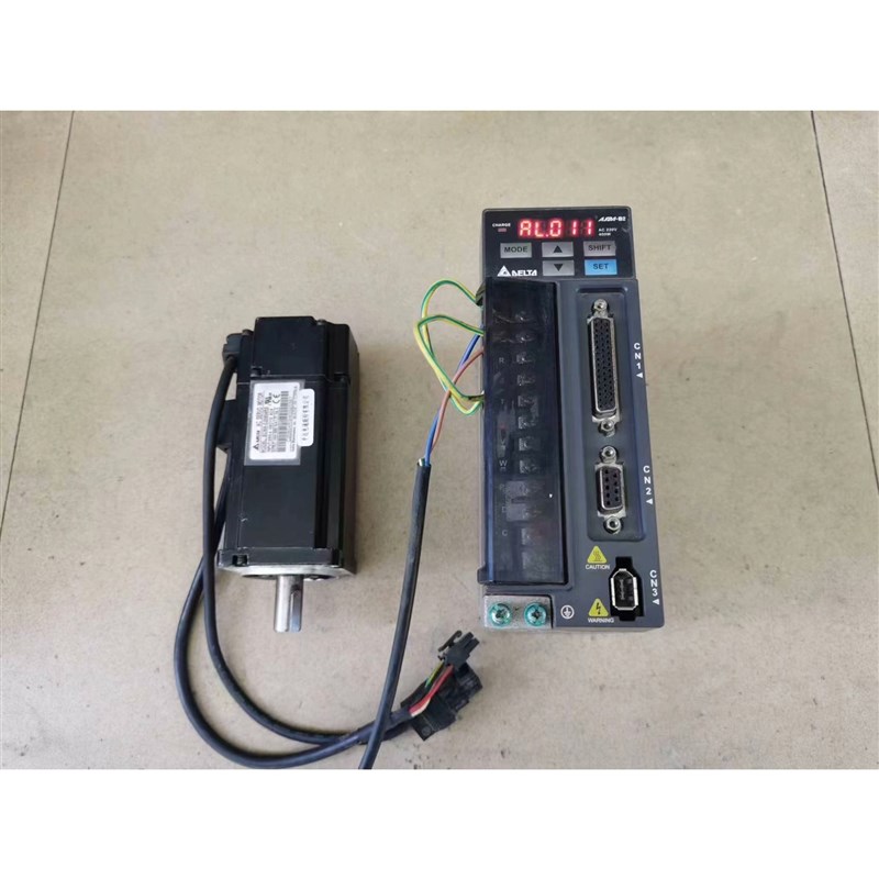 议价台达400W伺服电机套装,驱动型号:ASD-B2-0421-