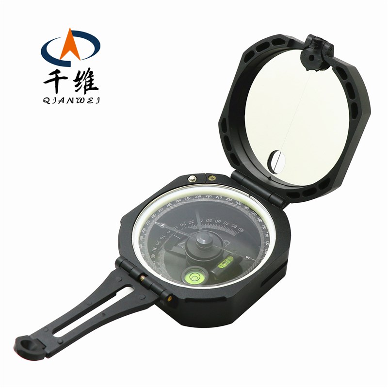 户外热销款 M2多功能美式黑色多功能指南针指北针 高精度地质罗盘