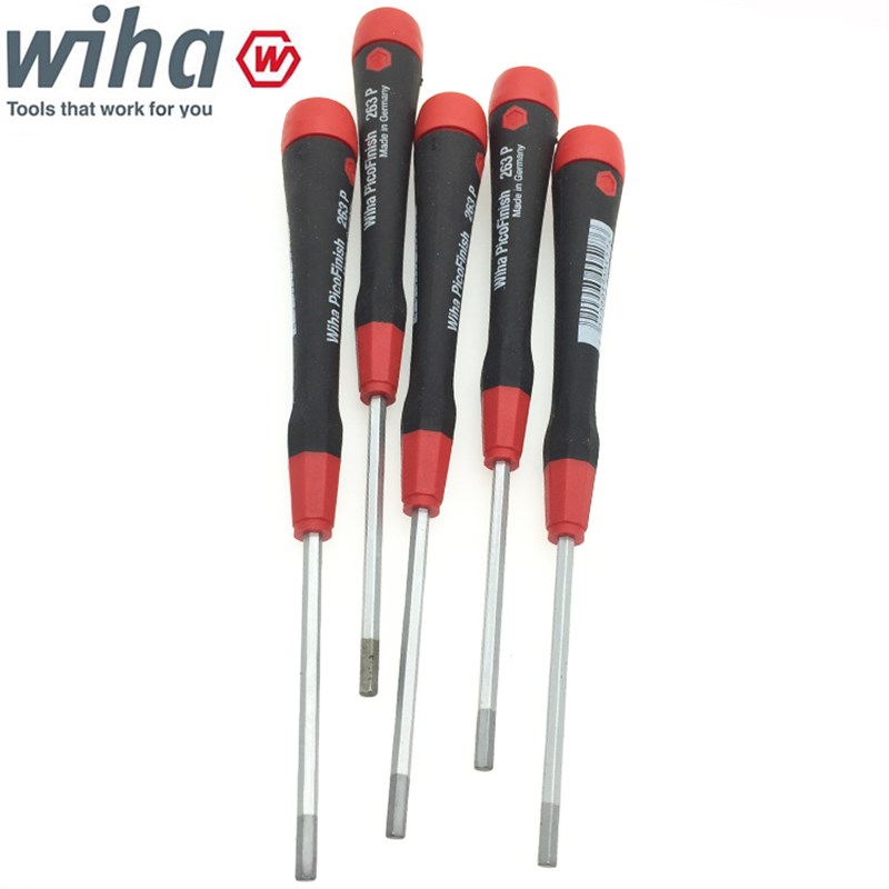 德国wiha威汉平头内六角螺丝刀263P进口公英制手批0.971.32.5mm