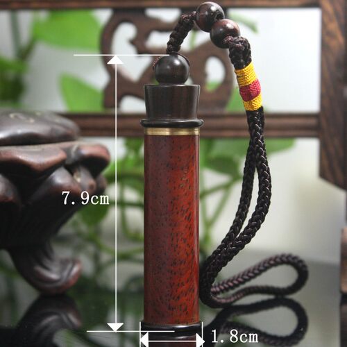 大容量手工鼻烟壶长筒酸枝木文玩把件圣诞节礼品民族工艺品包邮