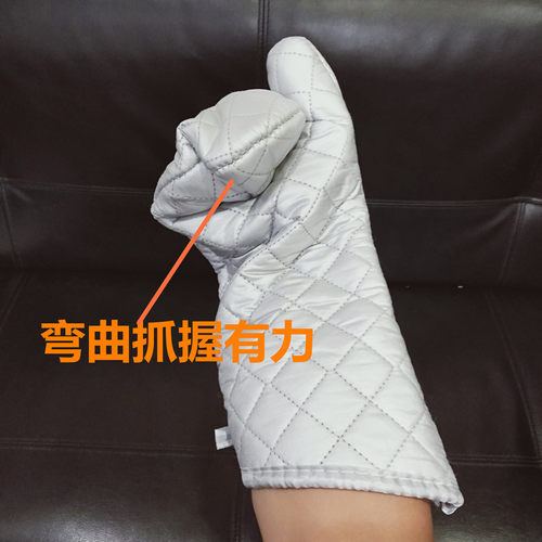 耐高温400度微波炉烤箱挂烫机烘培隔热防烫烧烤商用长版加厚手套