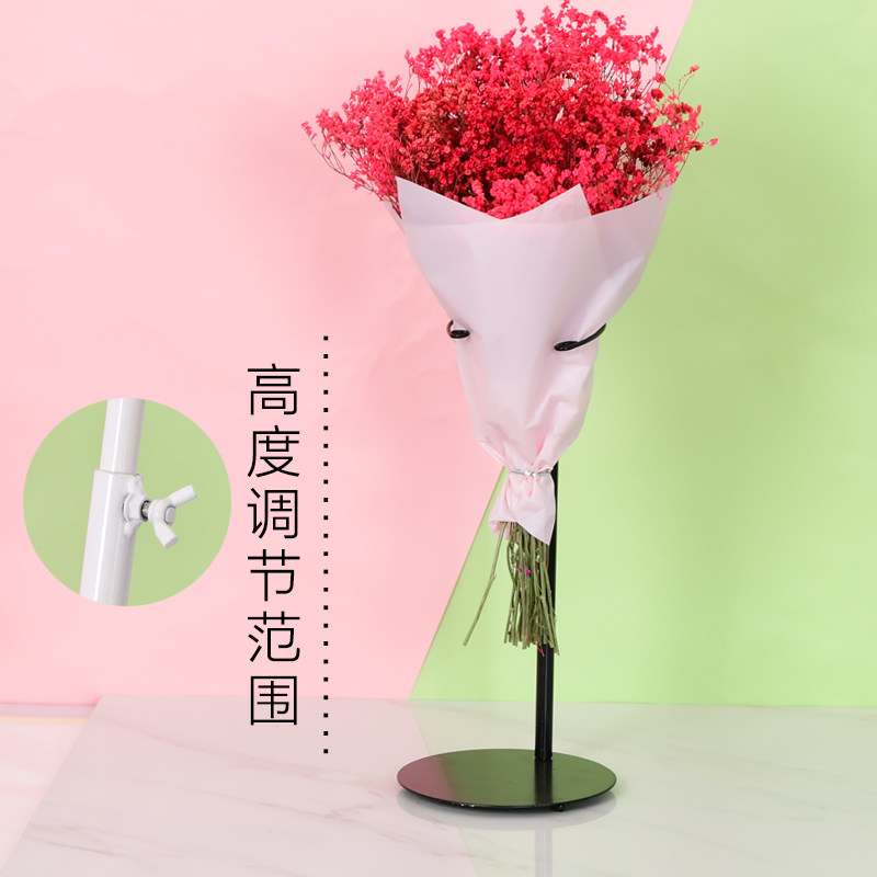 花束稳定器鲜花摆放铁艺摆台花支撑展示支架放鲜花的架子花店用品图片