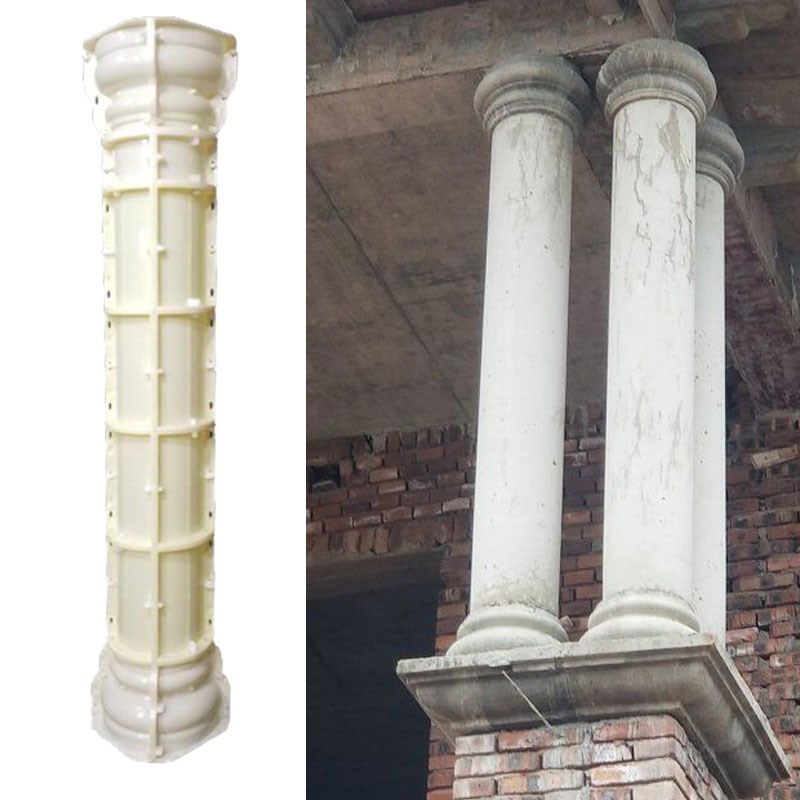 小圆柱子罗马柱模具全套光面带槽圆形柱别墅大门欧式加厚建筑模板