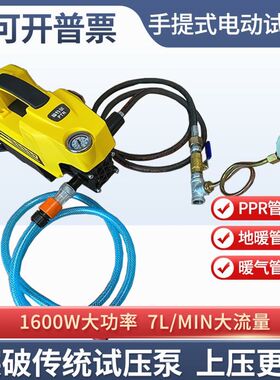 德国进口手提式电动管道试压泵高压PPR水管打压机暖气大流量便携