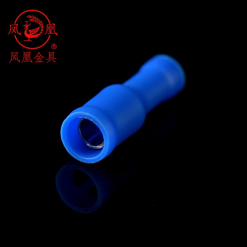 凤凰国标子弹型母预绝缘端头 FRD2-156 对插连接端子对接头 500只