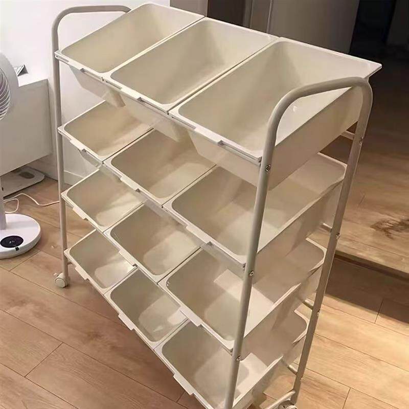 儿童多层玩具收纳架大容量家用置物架简易分类宝宝落地储物整理箱