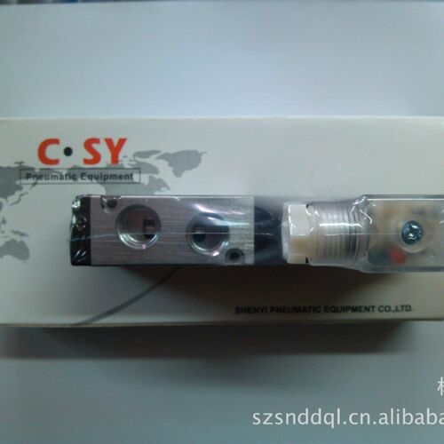 C.SY申一电磁阀SY4V210-08二位五通UNI-D气动开关AC220V换向DC24V